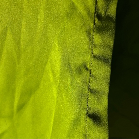 A New Day Bright Green Long Sleeve Button Down Shirt - Picture 7 of 9